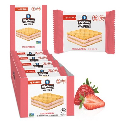 Rip Van Strawberry Keto Wafer Cookies (Pack of 16)