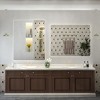 Apmir Rectangular Aluminum Alloy Framed and Tempered Glass Wall Bathroom Vanity Mirror in Matte Black/ Gold/ Silver/ Brown - 4 of 4