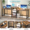 Aheaplus 2 Person Home Office Desk with USB Charging Port and Power Outlet - 2 of 4