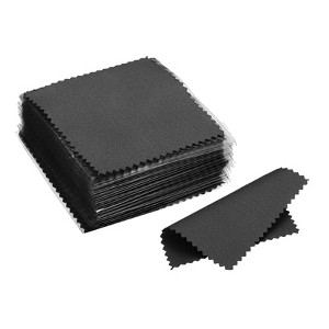 Unique Bargains Reusable Double-Sided Microfiber Jewelry Polishing Cloth 50 Pcs - 1 of 4