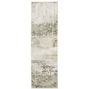 Oriental Weavers Caravan 2061W Beige/ Green Indoor Area Rug - 2'3" x 7'6" - 1 of 4