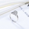 Solitaire Twist Engagement Ring for Women Sterling Silver Cz Ginger Lyne Collection - 4 of 4