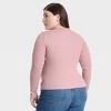 Women's Rib Long Sleeve Scoop Neck T-Shirt - Universal Thread™ - 2 of 3