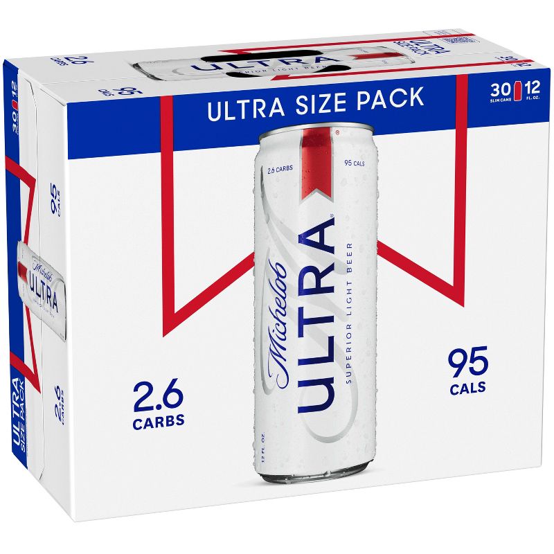 Michelob Ultra Superior Light Beer - 30pk/12 fl oz Cans, 3 of 12