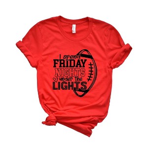 Simply Sage Market Women's I Spend Friday Nights Under The Lights Short Sleeve Graphic Tee - 1 of 4