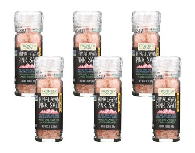 Frontier Co-Op Himalayan Pink Salt Grinder Bottle - Case of 6/3.4 oz