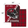 NFL Tampa Bay Buccaneers Gradient Helmet Double Sided Ultra Cozy Blanket - 2 of 3