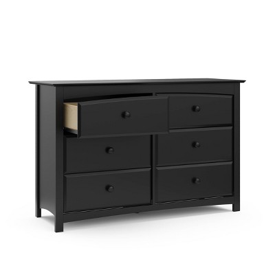 Black Double Ball Bearing Horizontal Nursery Dresser