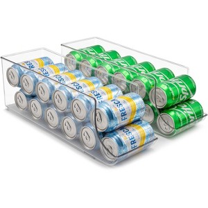 Sorbus 12-Can Clear Acrylic Organizer Bins - Holds 12 Cans - Maximize Space, Safe & Durable, Enhanced Visibility - 1 of 4