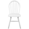 vidaXL Dining Chairs 4 pcs White Solid Rubber Wood - 3 of 4