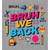 "Bruh, We Back" Back To School  Adult Long Sleeve Hoodie - 2 of 2