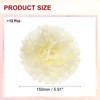 Unique Bargains Birthday Bachelorette Wedding Party Paper Pom Poms Flower Ball Kit 12 Pcs - 2 of 4