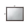 FONTOI Mirror Furniture Minimalist Wall Mirror Sleek Frame Design Enhances Brightness and Style for Bedroom Living Room, Espresso, 1"*45"*35" - 4 of 4