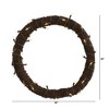 Nearly Natural 20” Vine Wreath with 50 White Warm LED Lights - 2 of 4
