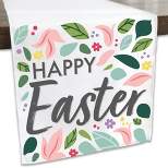Big Dot of Happiness Happy Easter - Holiday Party Dining Tabletop Decor - Cloth Table Runner - 13 x 70 inches