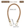 Unique Bargains PU Braided Soft Waterproof Women's Handbag Leather Purse Strap 2 Pcs - 2 of 4