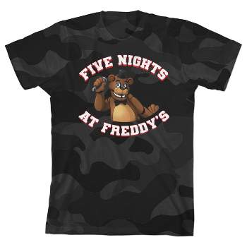 Five Nights at Freddy's Freddy Fazbear Boy's Camo T-shirt