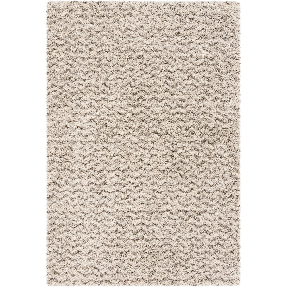 4'x6' Solid Loomed Area Rug Ivory/Gray - Safavieh