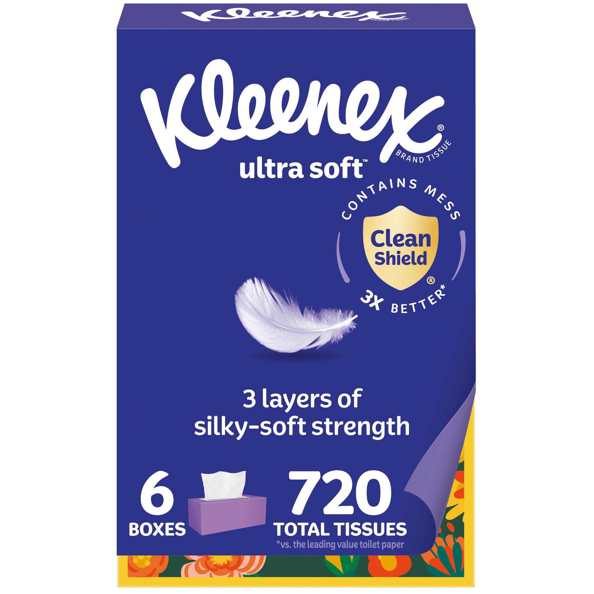 Kleenex Ultra Soft 3-Ply Facial Tissue