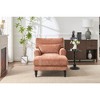 Lyngins Modern Chaise Lounge Recliner Chair with Upholstered Back,Leisure Sofa Sleeper Chair for Living Room,Bedroom - 4 of 4