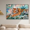 Art Remedy Relaxing Tiger Tropical Jungle Animals Wall Art Framed - 2 of 4