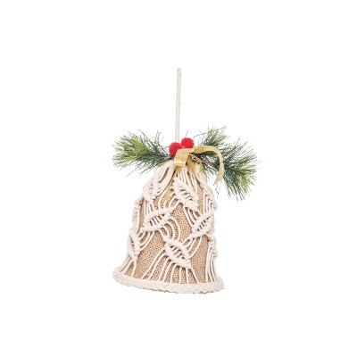 Gallerie II Macrame Bell Christmas Ornament