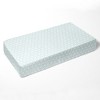 Bacati - Floret Aqua Muslin 3 pc Toddler Bed Sheet Set 100 pecent cotton - 4 of 4