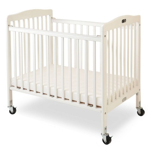 L.A. Baby The Little Wood Crib Mini/Portable Folding Wood Crib - White - image 1 of 4