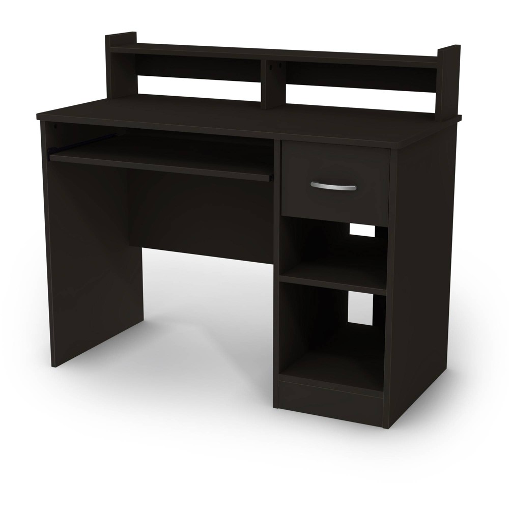Photos - Office Desk Axess Kids' Desk with Keyboard Tray Pure Black - South Shore