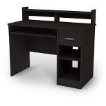 Axess Desk with Keyboard Tray  Pure Black  - South Shore
