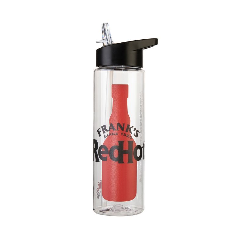 Frank's RedHot I Put That On Everything Logo 24 Oz Single Wall Plastic Water Bottle, 1 of 4