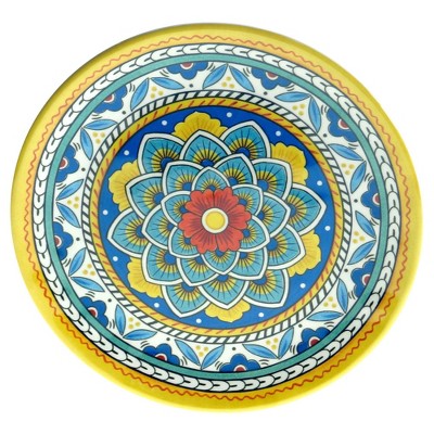 Portofino 12-Piece Multicolor Melamine Floral Dinnerware Set