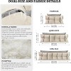 Headboard Backrest Set of 2 Pack Chenille Throw Pillows for Daybed Couch Support Reading Pillows, Gray &Beige - 2 of 4