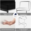 Bekrvio 26" Counter Height Bar Stools - with Back & C-Shaped Metal Frame, Upholstered Chairs for Kitchen Island, Home Bar, Pub - 4 of 4