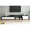 70.7" TV Stand with Two Drawers and One Cabinet, Sideboard Cabinet with High-Gloss Surface for TVs up to 100" for Living Room - 3 of 4