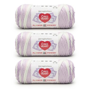 Red Heart All in ONE Flower Power Yarn 24 Pack-Wisteria - 1 of 4