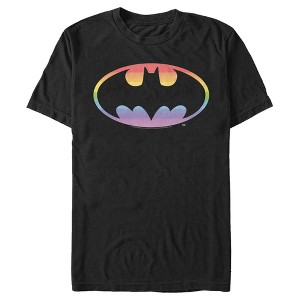 Men's Batman Rainbow Logo T-Shirt - 1 of 4