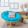 Suede Outdoor Round Papasan Chair Cushion - Sorra Home - 2 of 3