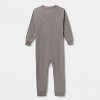 Toddler Boys' 2pk Adaptive Fleece Union Suit - Cat & Jack ™ Green/Gray - 2 of 4