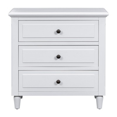 YOOCOZZ Modern 3-Drawer Bedside Cabinet & Nightstand with Metal Sliding Rails