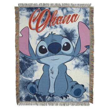 Disney Lilo & Stitch 'Shibori Stitch' Tapestry Throw Blanket