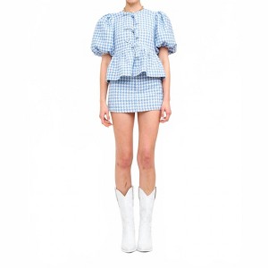 Women's Norah Houndstooth Blouse - Sofie the Label - 1 of 4