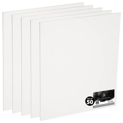 New York Central Watercolor Paper Sheets, 22x30 Inch, 300lb Cold Press, Pack of 50 - Professional Grade, Acid-Free, Archival, Superior Surface