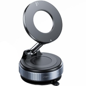 Itopfox Upgraded Vacuum Magnetic Car Phone Holder with 360° Reinforced Suction Cup for MagSafe & All Smartphones, Gym & Mirror Mount - 1 of 4