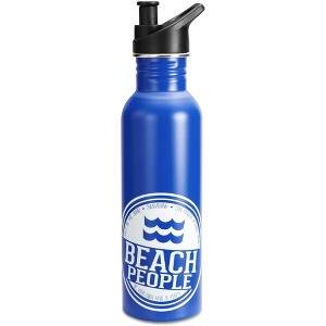 Pavilion Gift Company - Beach People - 26 oz Stainless Steel Water Bottle - Portable Drinkware - 1 of 4