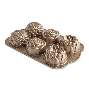 Nordic Ware Floral Cakelet Pan - 1 of 4