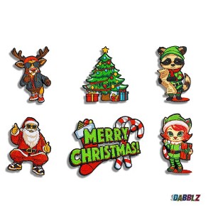 Rabble Jingle All The Way Dabblz Patch Pack - 1 of 4