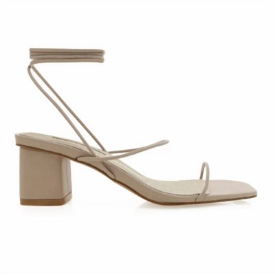Women's Wo's Tie Ankle Strap Block Heel Sandal - BiLLiNi