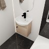 Vynxaria 18-Inch Small Bathroom Vanity with Ceramic Sink, Wall-Mounted Design for Compact Spaces - 2 of 4