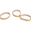 Business Source Rubber Bands Size 62 1 lb./BG 2-1/2"x1/4" Natural Crepe 15746 - 3 of 3